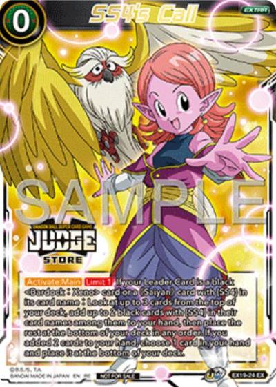 SS4s Call Judge Pack Vol17 Store EX19-24 Judge Promotion Cards Dragonball Super card