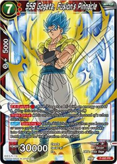 SSB Gogeta Fusions Pinnacle P-093 Promotion Cards Dragonball Super card