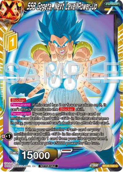 SSB Gogeta Next Level Power Up Championship 2024 Finals Zenkai Pack BT25-100 Tournament Promotion Cards Dragonball Super card