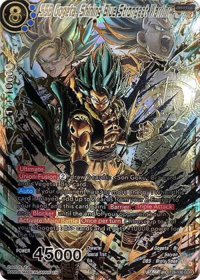 SSB Gogeta Shining Blue Strongest Warrior GDR BT26-138 Ultimate Advent Dragonball Super card