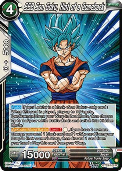 SSB Son Goku Hint of a Comeback BT29-108 Fearsome Rivals Dragonball Super card