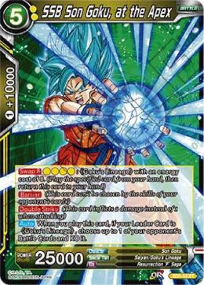 SSB Son Goku at the Apex SD5-03 Colossal Warfare Dragonball Super card