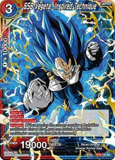 SSB Vegeta Inspired Technique BT9-105 Universal Onslaught Dragonball Super card