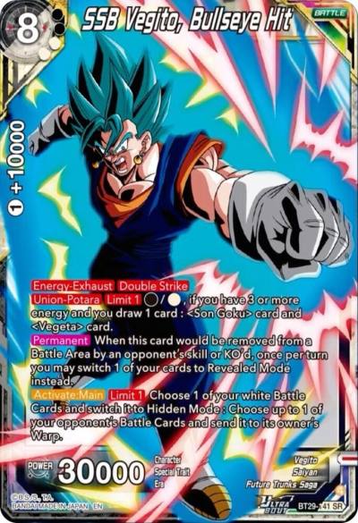 SSB Vegito Bullseye Hit BT29-141 Fearsome Rivals Dragonball Super card