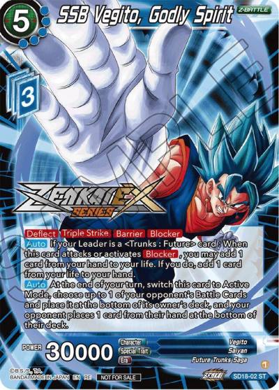 SSB Vegito Godly Spirit Event Pack 14 SD18-02 Promotion Cards Dragonball Super card