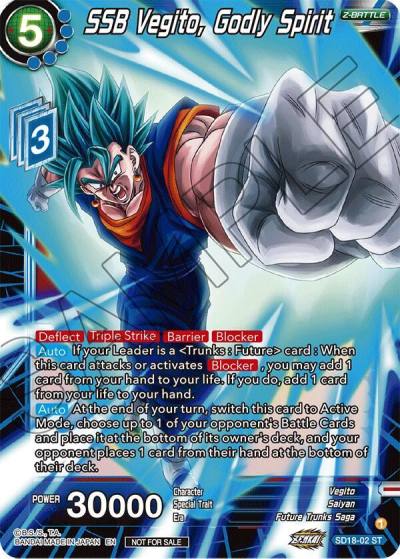 SSB Vegito Godly Spirit ZENKAI Celebration Pack SD18-02 Promotion Cards Dragonball Super card