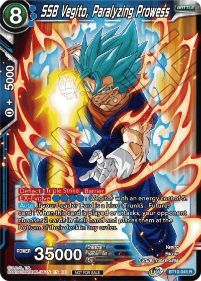 SSB Vegito Paralyzing Prowess Championship Selection Pack 2023 Vol1 BT10-045 Tournament Promotion Cards Dragonball Super card