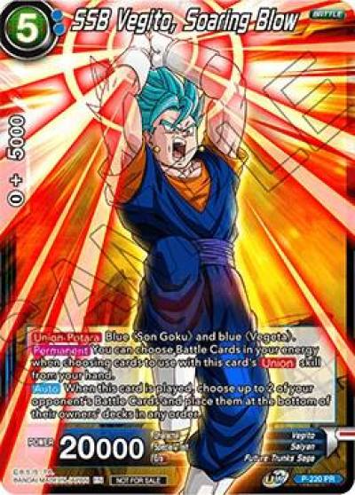 SSB Vegito Soaring Blow P-220 Promotion Cards Dragonball Super card