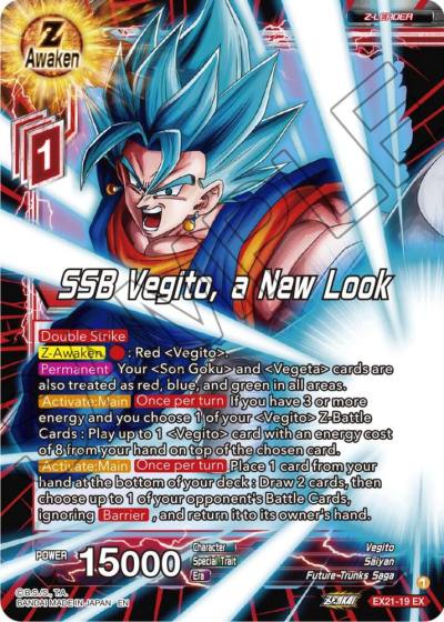 SSB Vegito a New Look EX21-19 5th Anniversary Set Dragonball Super card