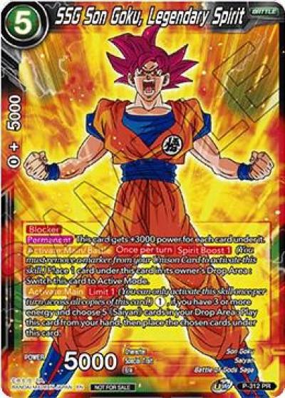 SSG Son Goku Legendary Spirit P-312 Promotion Cards Dragonball Super card