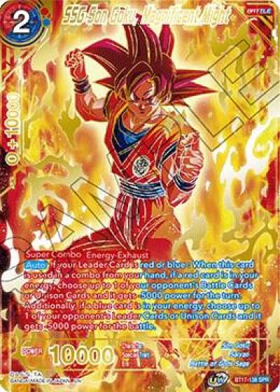 SSG Son Goku Magnificent Might SPR BT17-138 Ultimate Squad Dragonball Super card