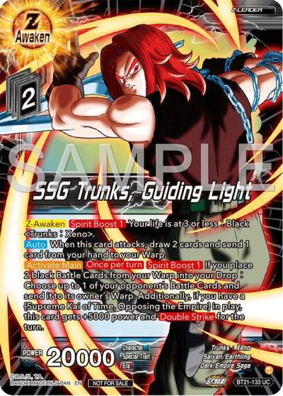 SSG Trunks Guiding Light Championship 2024 Finals Zenkai Pack BT21-133 Tournament Promotion Cards Dragonball Super card