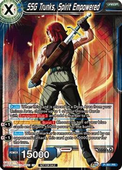 SSG Trunks Spirit Empowered P-361 PR Promotion Cards Dragonball Super card