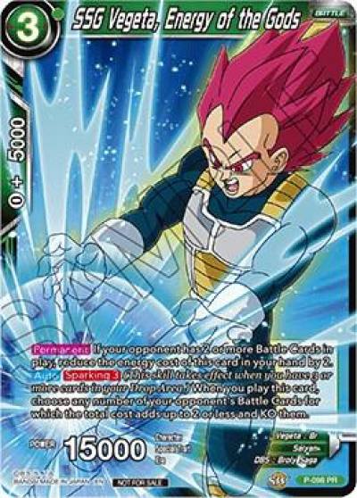 SSG Vegeta Energy of the Gods P-098 Promotion Cards Dragonball Super card