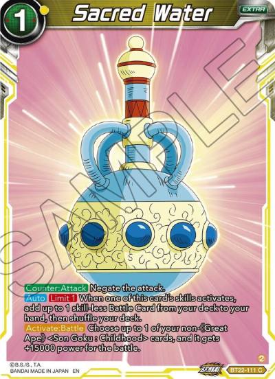 Sacred Water BT22-111 Critical Blow Dragonball Super card