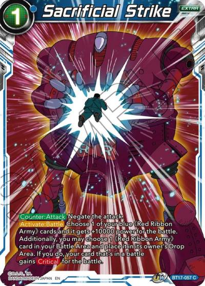Sacrificial Strike BT17-057 Ultimate Squad Dragonball Super card
