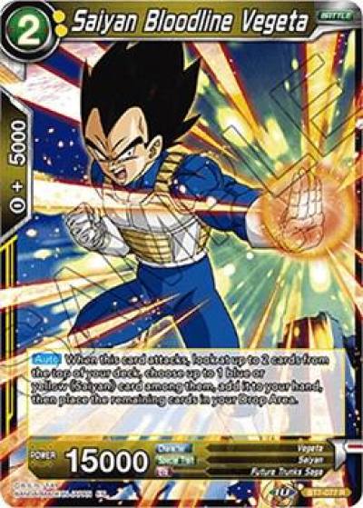 Saiyan Bloodline Vegeta BT7-077 Assault of the Saiyans Dragonball Super card