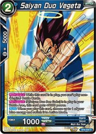Saiyan Duo Vegeta BT6-034 Destroyer Kings Dragonball Super card