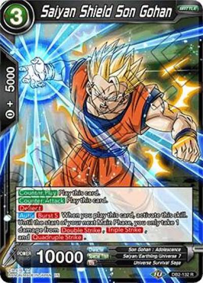 Saiyan Shield Son Gohan DB2-132 Draft Box 05 - Divine Multiverse Dragonball Super card