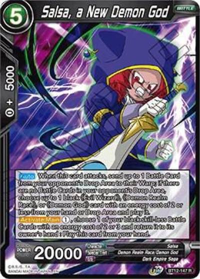 Salsa a New Demon God BT12-147 Vicious Rejuvenation Dragonball Super card