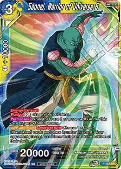 Saonel Warrior of Universe 6 Tournament Pack Vol 8 P-391 Tournament Promotion Cards Dragonball Super card