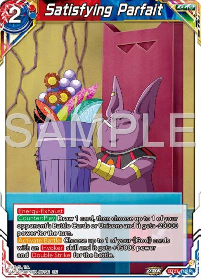 Satisfying Parfait BT27-118 History of Z Dragonball Super card