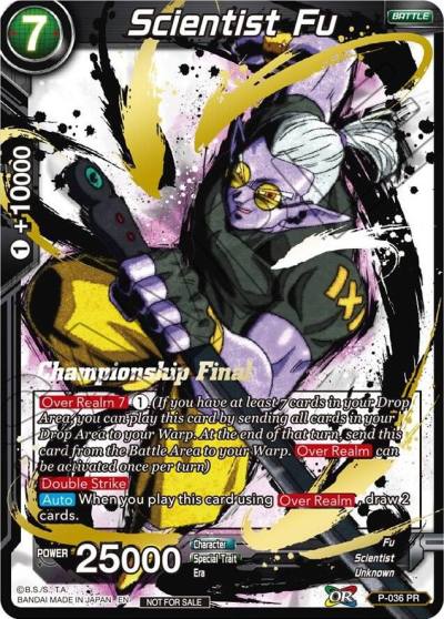 Scientist Fu Championship Final 2019 P-036 Tournament Promotion Cards Dragonball Super card