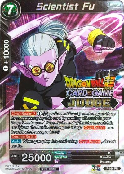 Scientist Fu P-036 Judge Promotion Cards Dragonball Super card