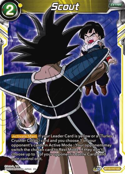 Scout BT15-117 Saiyan Showdown Dragonball Super card