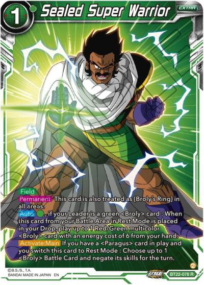 Sealed Super Warrior BT22-078 Critical Blow Dragonball Super card