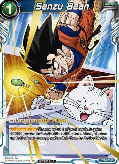 Senzu Bean Championship Final 2019 BT1-053 Tournament Promotion Cards Dragonball Super card