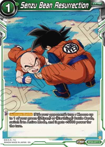 Senzu Bean Resurrection BT24-077 Beyond Generations Dragonball Super card