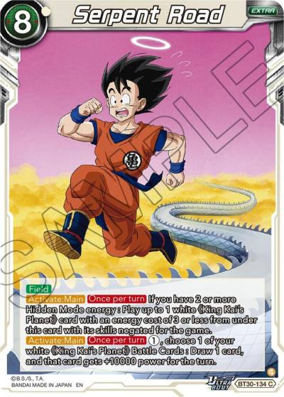 Serpent Road BT30-134 Three Glorious Fighters Dragonball Super card