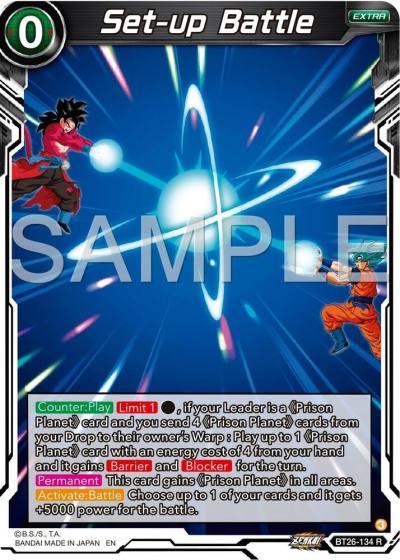 Set up Battle BT26-134 Ultimate Advent Dragonball Super card