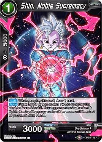 Shin Noble Supremacy DB2-136 Draft Box 05 - Divine Multiverse Dragonball Super card