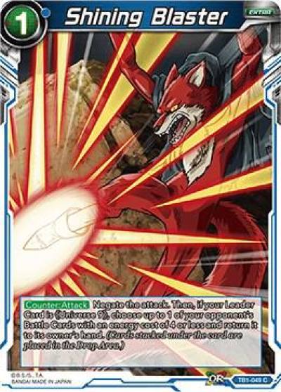 Shining Blaster TB1-049 Tournament of Power Dragonball Super card