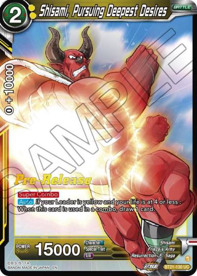 Shisami Pursuing Deepest Desires BT21-130 Wild Resurgence Pre-Release Cards Dragonball Super card
