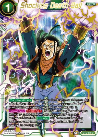 Shocking Death Ball Gold Stamped BT5-075 Mythic Booster Dragonball Super card
