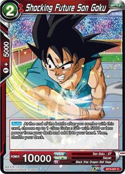 Shocking Future Son Goku Foil BT3-007 Cross Worlds Dragonball Super card