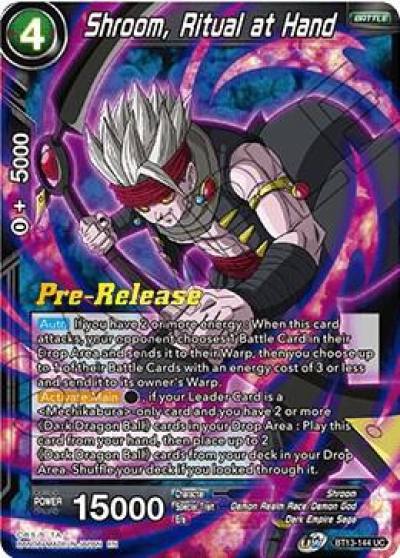 Shroom Ritual at Hand BT13-144 Supreme Rivalry Pre-Release Cards Dragonball Super card