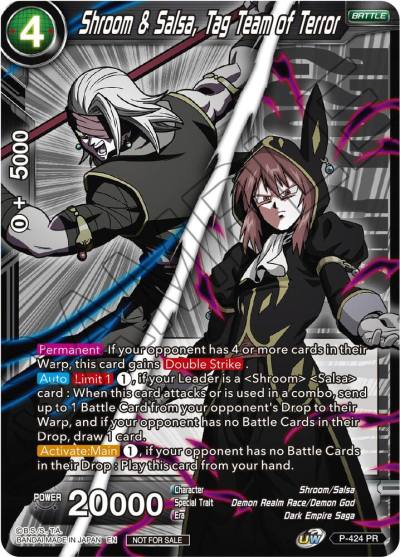 Shroom and Salsa Tag Team of Terror Championship Pack 2022 Vol2 P-424 Promotion Cards Dragonball Super card