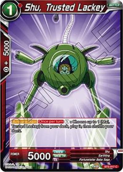 Shu Trusted Lackey BT5-017 Miraculous Revival Dragonball Super card