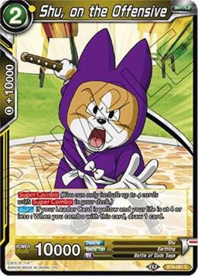 Shu on the Offensive BT8-081 Malicious Machinations Dragonball Super card
