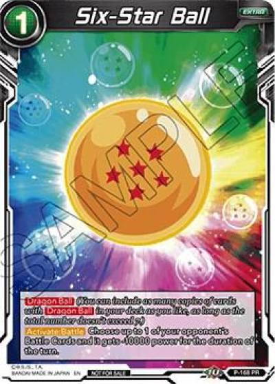 Six Star Ball P-168 Promotion Cards Dragonball Super card