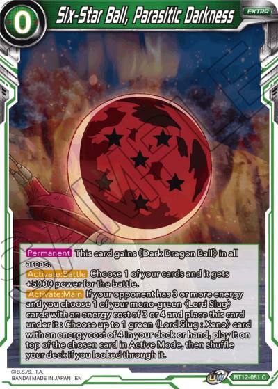 Six Star Ball Parasitic Darkness Foil BT12-081 Vicious Rejuvenation Dragonball Super card