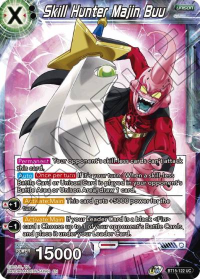 Skill Hunter Majin Buu BT15-122 Saiyan Showdown Dragonball Super card