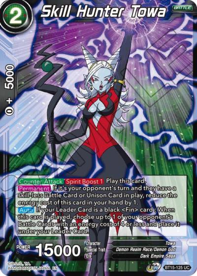 Skill Hunter Towa BT15-125 Saiyan Showdown Dragonball Super card