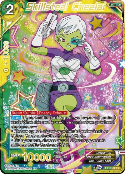 Skillsteal Cheelai Foil EX19-32 Special Anniversary Set 2021 Dragonball Super card