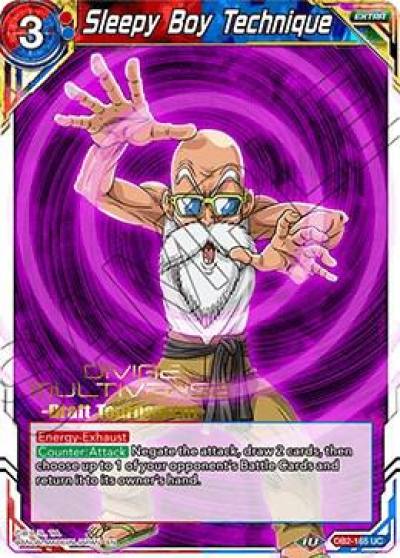 Sleepy Boy Technique Divine Multiverse Draft Tournament DB2-165 Tournament Promotion Cards Dragonball Super card