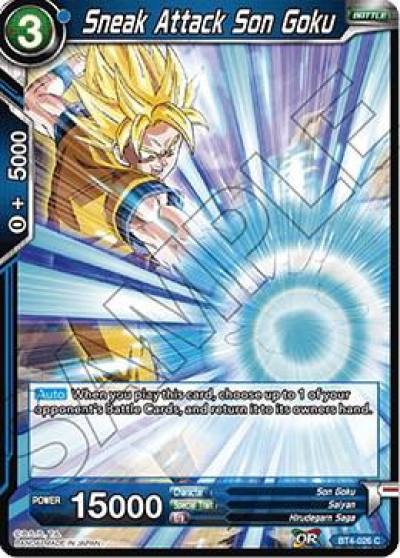 Sneak Attack Son Goku Foil BT4-026 Colossal Warfare Dragonball Super card